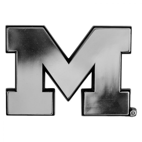 FanMats® - College "University of Michigan" Chrome Molded Emblem