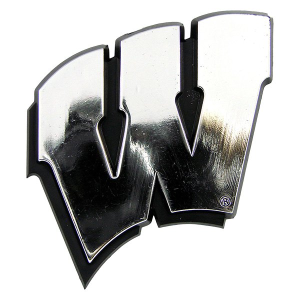 FanMats® - College "University of Wisconsin" Chrome Molded Emblem