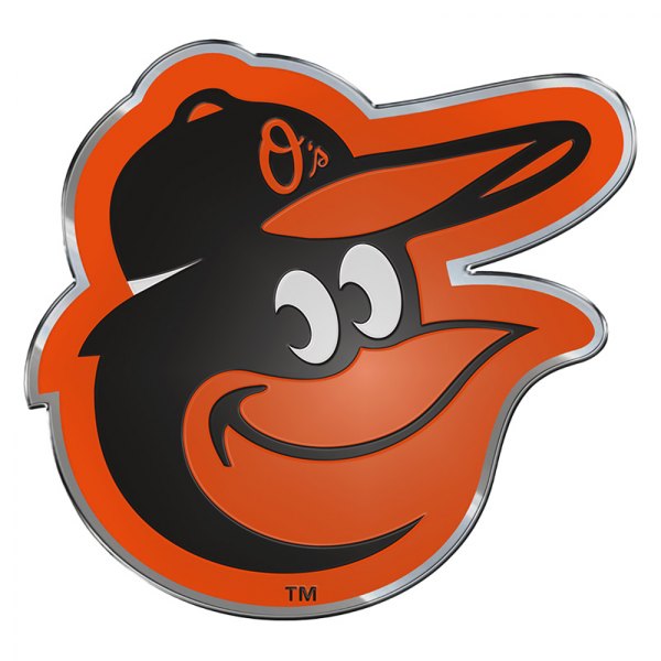 FanMats® - MLB "Baltimore Orioles" Orange/Black Embossed Emblem
