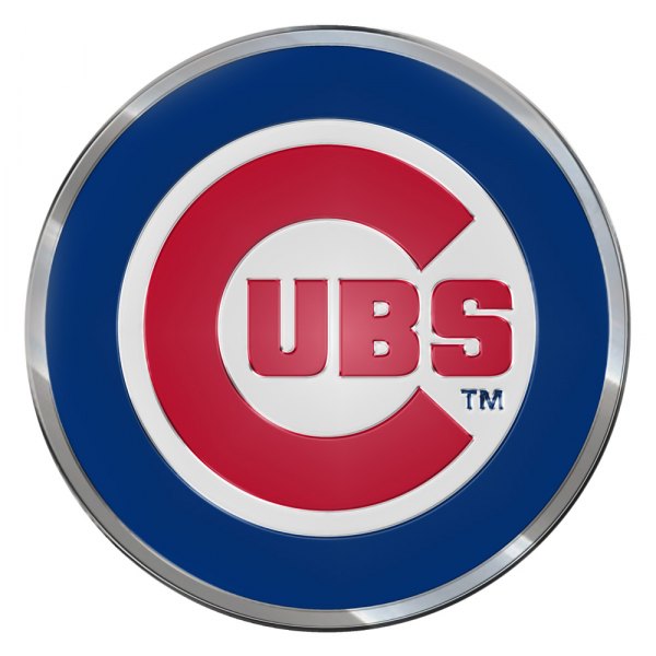FanMats® - MLB "Chicago Cubs" Blue/Red Embossed Emblem
