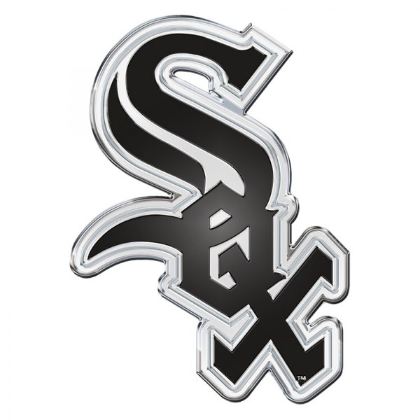 FanMats® - MLB "Chicago White Sox" Black Embossed Emblem