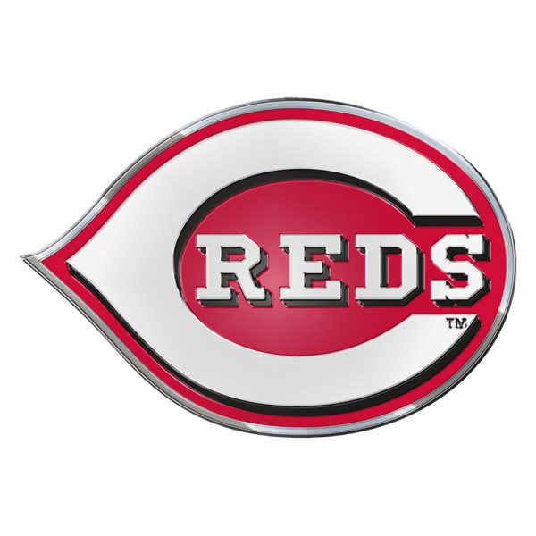 FanMats® - MLB "Cincinnati Reds" Red/White Embossed Emblem