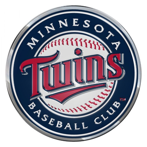 FanMats® - MLB "Minnesota Twins" Blue/Red Embossed Emblem