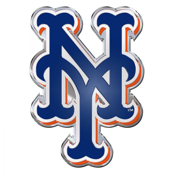 FanMats® - MLB "New York Mets" Blue/Orange Embossed Emblem