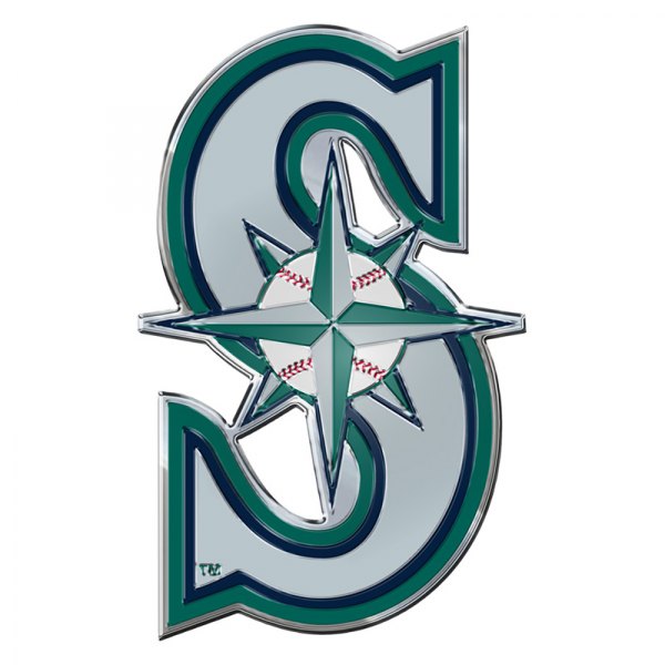 FanMats® - MLB "Seattle Mariners" Teal Embossed Emblem