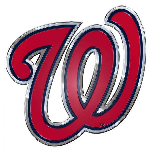 FanMats® - MLB "Washington Nationals" Red Embossed Emblem