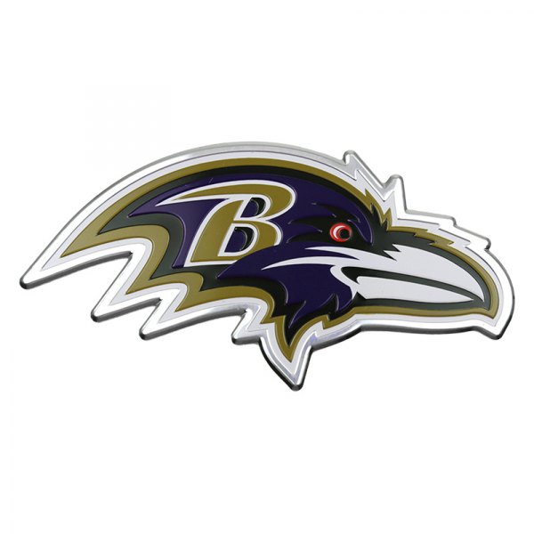 FanMats® - NFL "Baltimore Ravens" Black/Purple Embossed Emblem