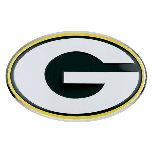 FanMats® - NFL "Green Bay Packers" White/Green/Yellow Embossed Emblem