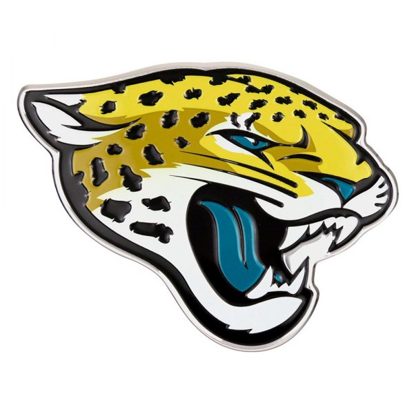 FanMats® - NFL "Jacksonville Jaguars" Yellow/Teal Embossed Emblem