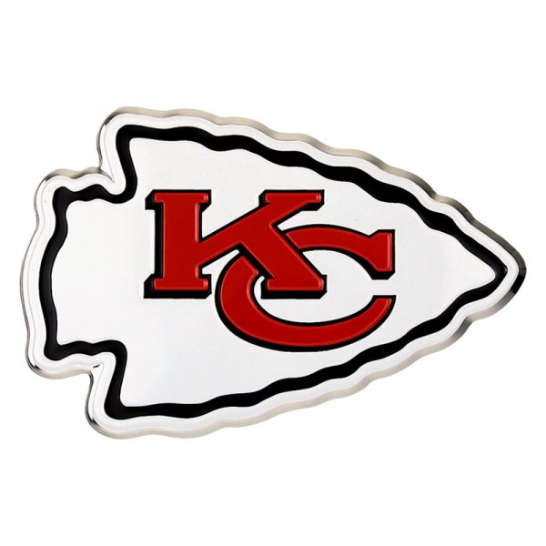 FanMats® - NFL "Kansas City Chiefs" Red/White Embossed Emblem