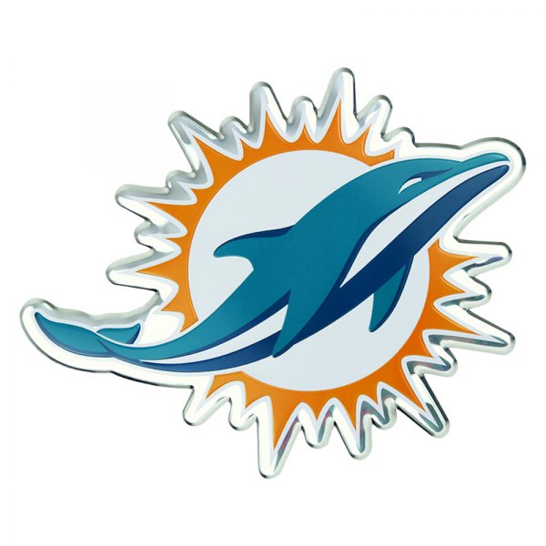 FanMats® - NFL "Miami Dolphins" Teal/Orange Embossed Emblem