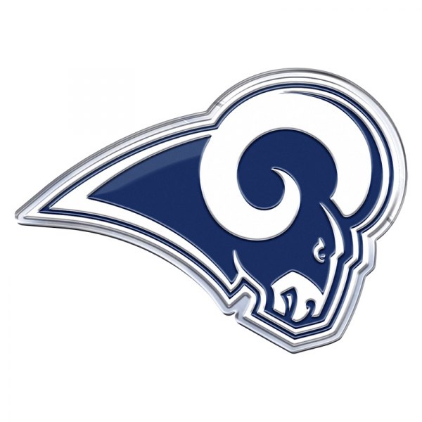 FanMats® - NFL "Los Angeles Rams" Blue/Chrome Embossed Emblem