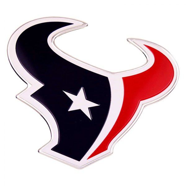 FanMats® - NFL "Houston Texans" Navy/Red Embossed Emblem