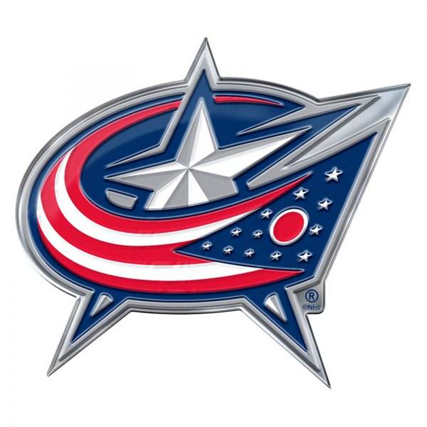 FanMats® - NHL "Columbus Blue Jackets" Multicolor Embossed Emblem