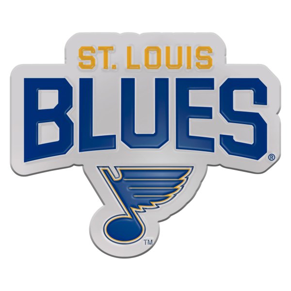 FanMats® - NHL "St. Louis Blues" Blue/Yellow Embossed Emblem