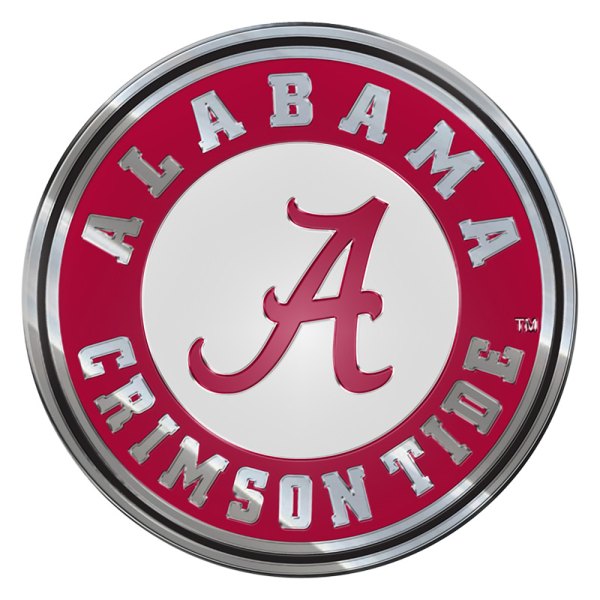 FanMats® - College "University of Alabama" Red Embossed Emblem
