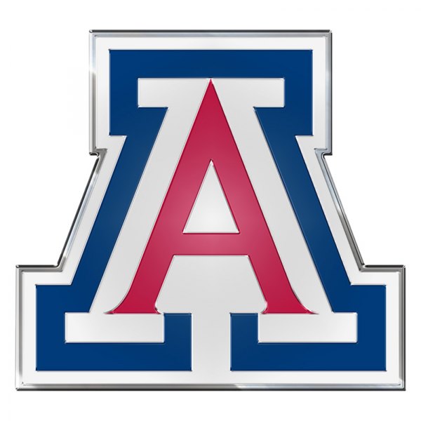 FanMats® - College "University of Arizona" Red/Blue Embossed Emblem