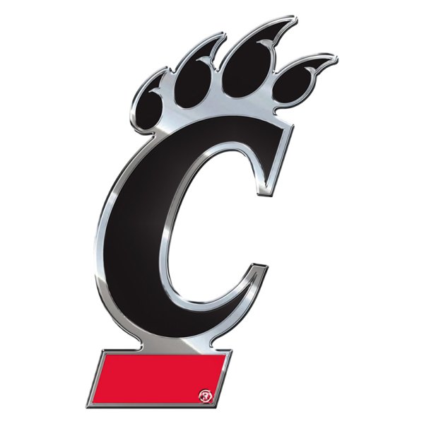 FanMats® - College "University of Cincinnati" Red/Black Embossed Emblem