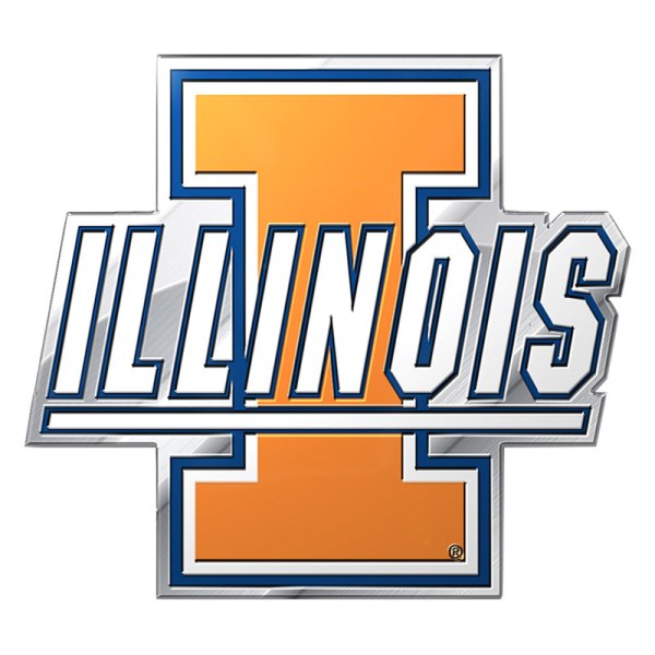 FanMats® - College "University of Illinois" Blue/Orange Embossed Emblem
