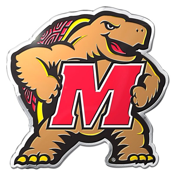 FanMats® - College "University of Maryland" Tan/Red Embossed Emblem