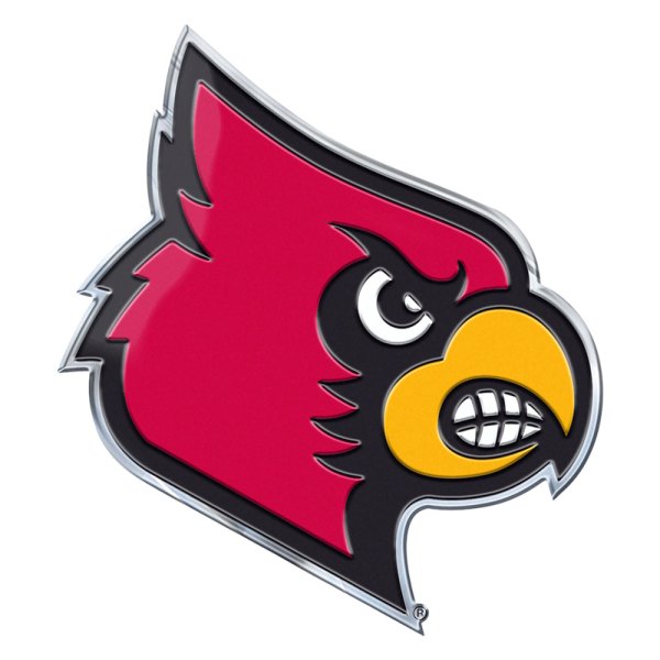 FanMats® - College "University of Louisville" Red Embossed Emblem