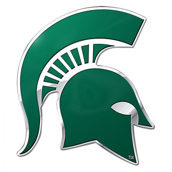 FanMats® - College "Michigan State University" Green Embossed Emblem