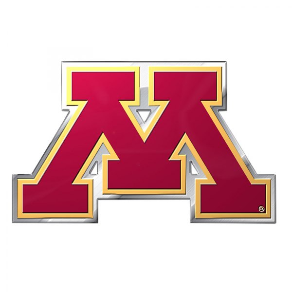 FanMats® - College "University of Minnesota" Red Embossed Emblem