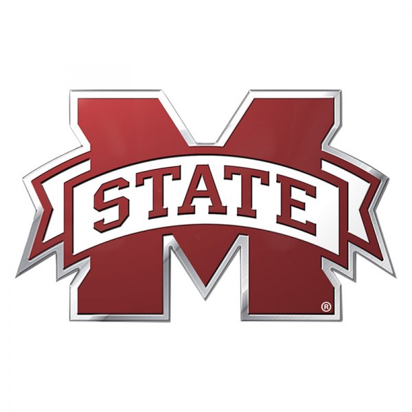 FanMats® - College "Mississippi State University" Maroon Embossed Emblem