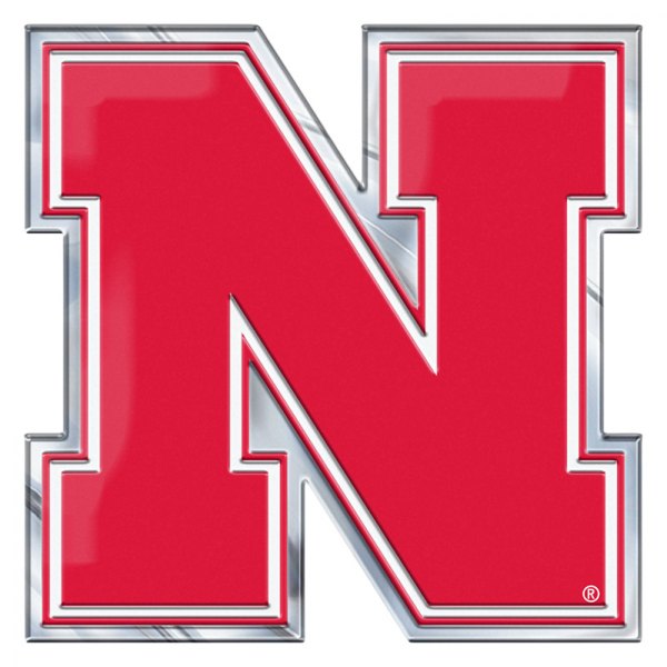 FanMats® - College "University of Nebraska" Red Embossed Emblem