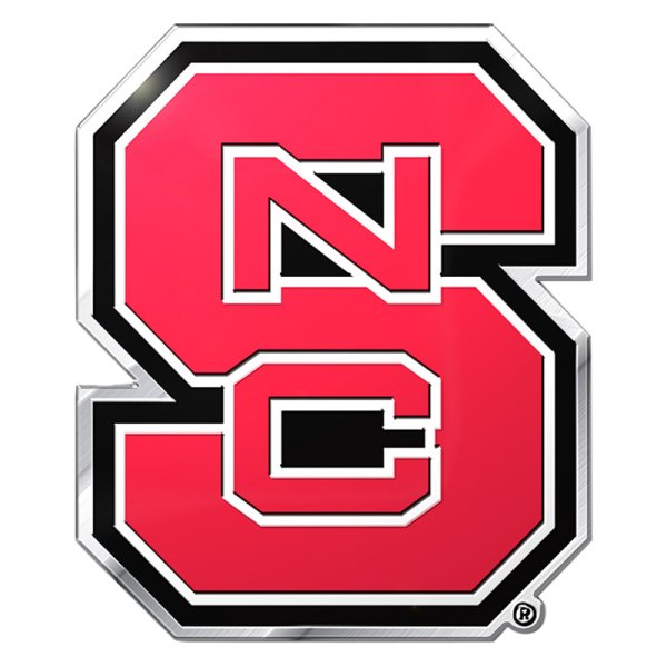 FanMats® - College "North Carolina State University" Red Embossed Emblem