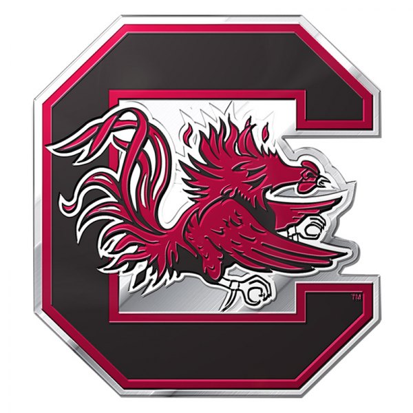 FanMats® - College "University of South Carolina" Red/Black Embossed Emblem