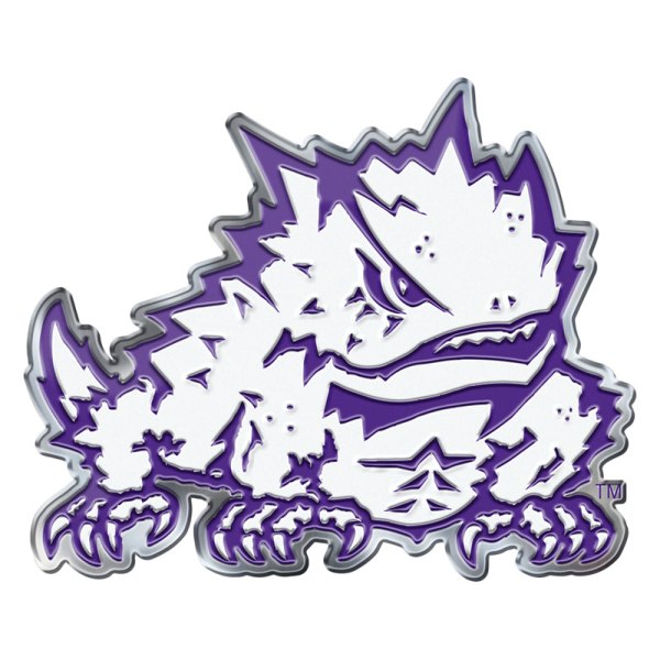 FanMats® - College "Texas Christian University" White/Purple Embossed Emblem