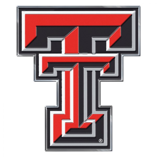 FanMats® - College "Texas Tech University" Red/Black Embossed Emblem
