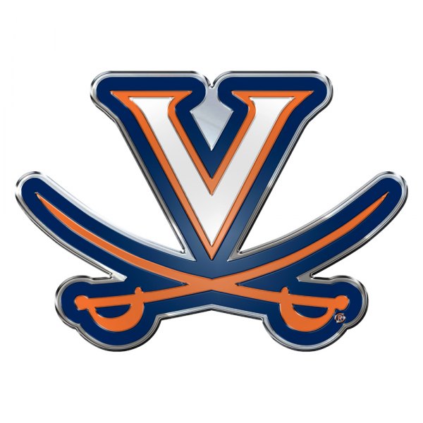 FanMats® - College "University of Virginia" Blue/Orange Embossed Emblem