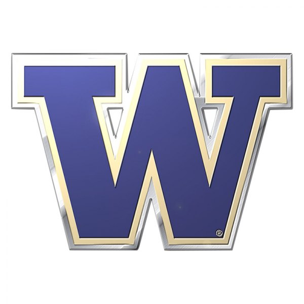 FanMats® - College "University of Washington" Purple Embossed Emblem