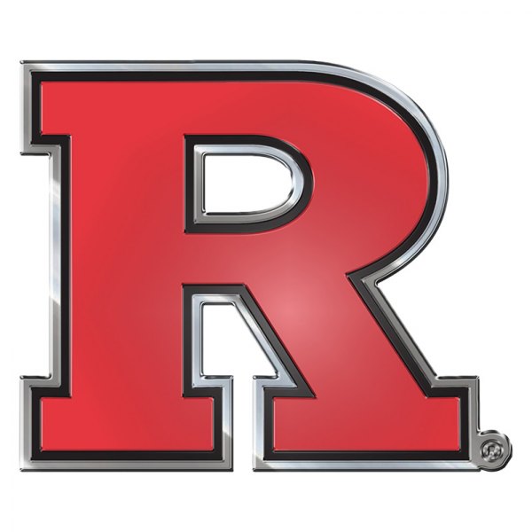 FanMats® - College "Rutgers University" Red Embossed Emblem