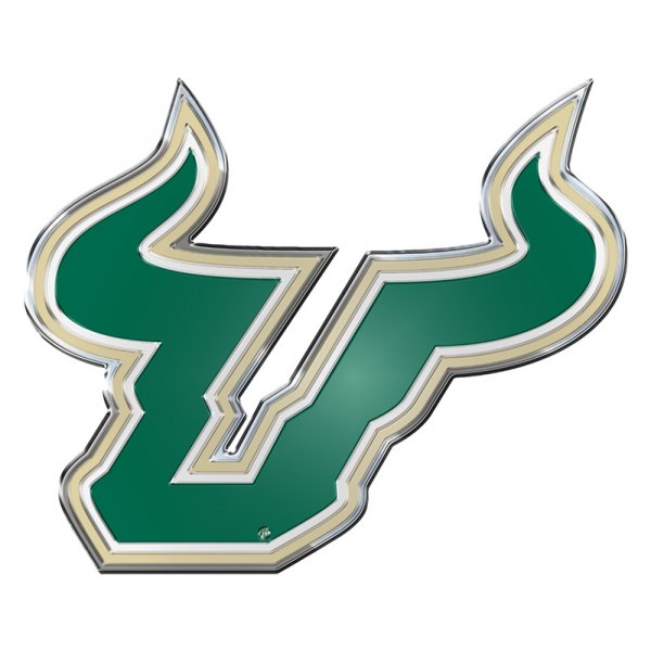 FanMats® - College "University of South Florida" Green Embossed Emblem