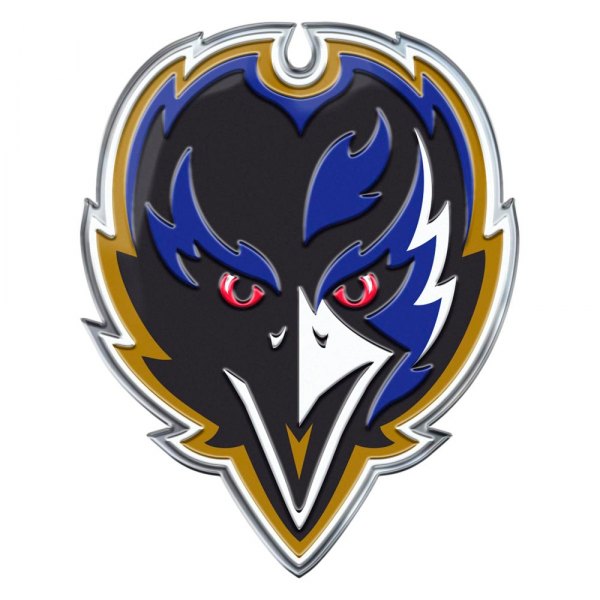 FanMats® - NFL "Baltimore Ravens" Purple/Black Embossed Emblem