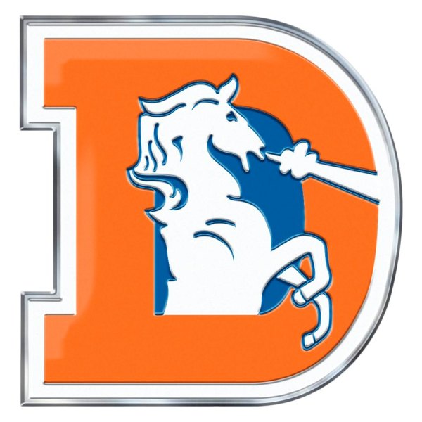 FanMats® - NFL "Denver Broncos" Blue/Orange Embossed Emblem