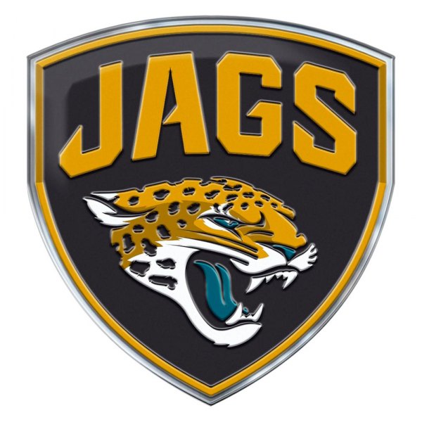 FanMats® - NFL "Jacksonville Jaguars" Yellow/Black Embossed Emblem