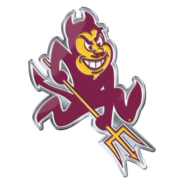 FanMats® - College "Arizona State University" Maroon/Gold Embossed Emblem