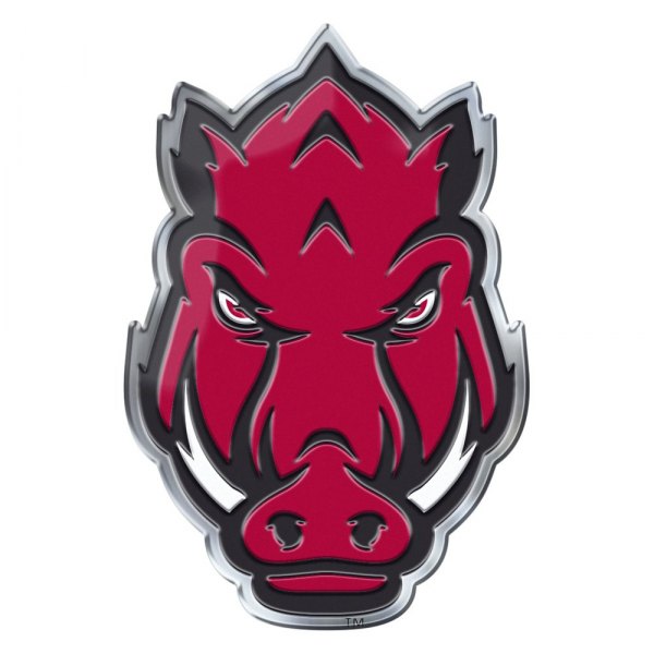 FanMats® - College "University of Arkansas" Maroon Embossed Emblem