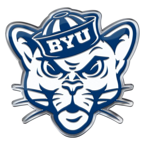 FanMats® - College "Brigham Young University" Blue/White Embossed Emblem
