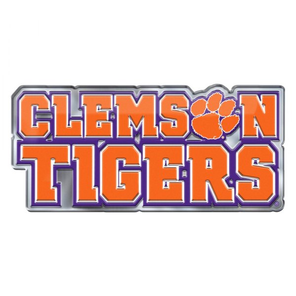 FanMats® - College "Clemson University" Orange Embossed Emblem