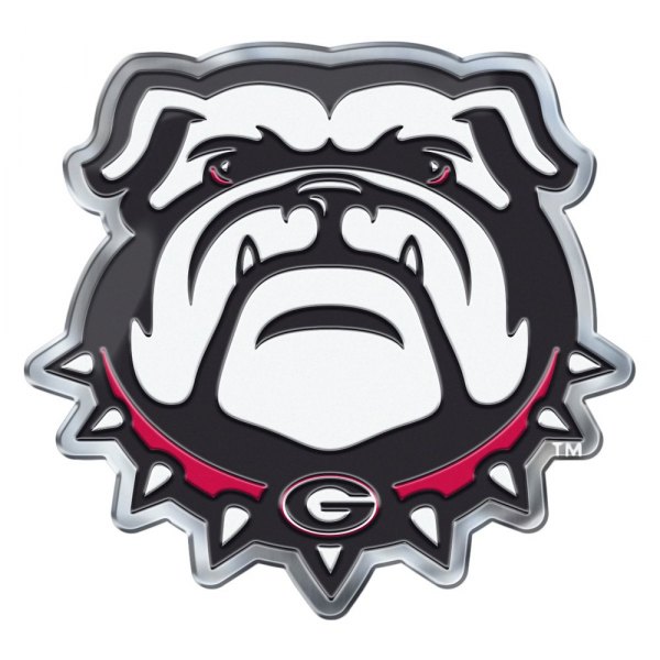 FanMats® - College "University of Georgia" Red/Black Embossed Emblem