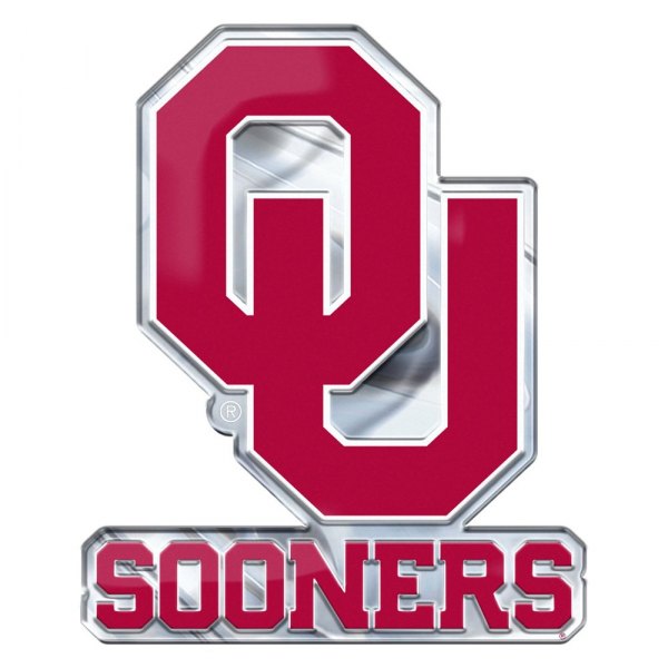 FanMats® - College "University of Oklahoma" Red Embossed Emblem