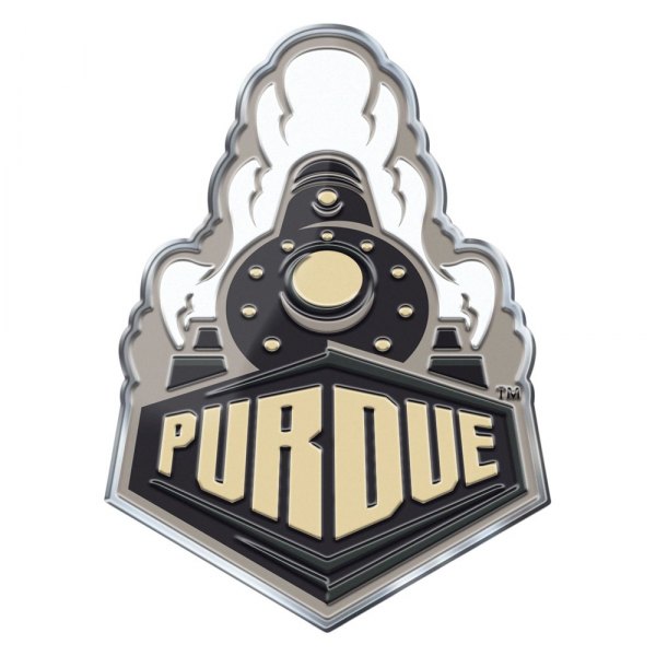 FanMats® - College "Purdue University" Gold/Black Embossed Emblem
