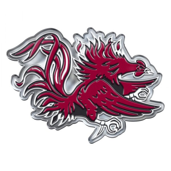 FanMats® - College "University of South Carolina" Maroon/Black Embossed Emblem