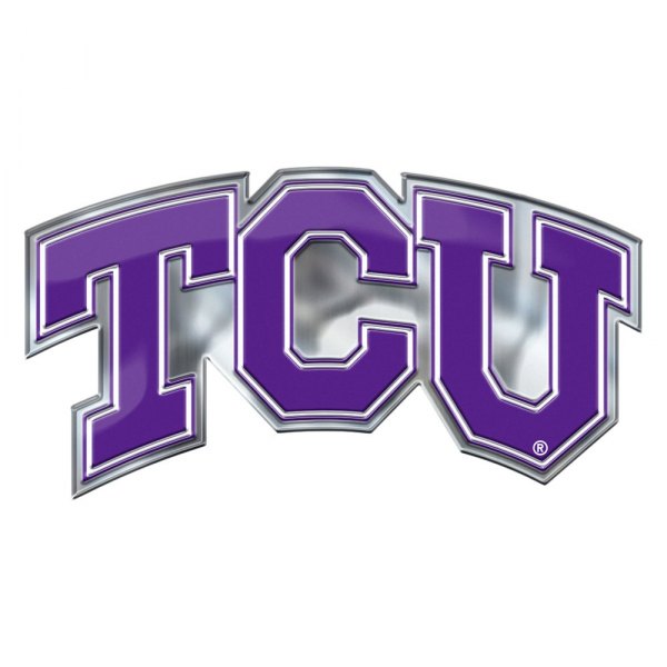 FanMats® - College "Texas Christian University" Purple Embossed Emblem