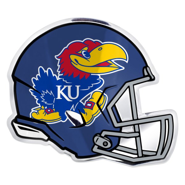 FanMats® - College "University of Kansas" Embossed Helmet Emblem